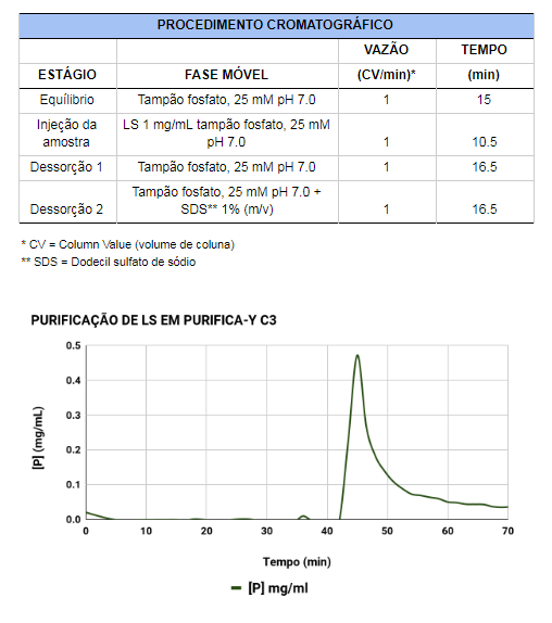 Purifica Y C3 Purificação de Lisozima